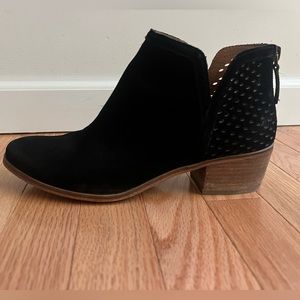 Susina booties. Black suede. 9. EXCELLENT! Worn once. Ankle boots.